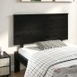 vidaXL Cabecero de cama madera maciza de pino negro 124x6x82,5 cm