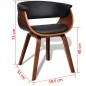 vidaXL Sillas de comedor 6 unidades madera curvada y cuero artificial vidaXL Sillas de comedor 6 unidades madera curvada y cuero artificial