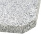 vidaXL Placa de peso para sombrilla 4 uds granito gris cuadrada 100kg vidaXL Placa de peso para sombrilla 4 uds granito gris cuadrada 100kg