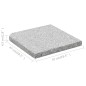 vidaXL Placa de peso para sombrilla 4 uds granito gris cuadrada 100kg vidaXL Placa de peso para sombrilla 4 uds granito gris cuadrada 100kg