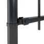 vidaXL Valla de jardín con puntas de lanza acero negro 8,5x1,5 m vidaXL Valla de jardín con puntas de lanza acero negro 8,5x1,5 m
