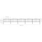 vidaXL Valla de jardín con puntas de lanza acero negro (1,25-1,5)x8,5m vidaXL Valla de jardín con puntas de lanza acero negro (1,25-1,5)x8,5m