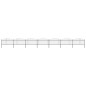 vidaXL Valla de jardín con punta de lanza acero negro (1,25-1,5)x11,9m vidaXL Valla de jardín con punta de lanza acero negro (1,25-1,5)x11,9m