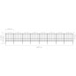 vidaXL Valla de jardín con puntas de lanza acero negro (1,75-2)x13,6 m vidaXL Valla de jardín con puntas de lanza acero negro (1,75-2)x13,6 m