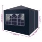 vidaXL Carpa para celebraciones azul 3x3 m vidaXL Carpa para celebraciones azul 3x3 m