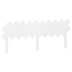 vidaXL Cabecero de cama madera maciza de pino blanco 196x3x80,5 cm