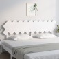 vidaXL Cabecero de cama madera maciza de pino blanco 196x3x80,5 cm