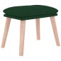 vidaXL Reposapiés de tela verde oscuro 45x29,5x35 cm vidaXL Reposapiés de tela verde oscuro 45x29,5x35 cm