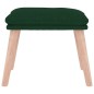 vidaXL Reposapiés de tela verde oscuro 45x29,5x35 cm vidaXL Reposapiés de tela verde oscuro 45x29,5x35 cm