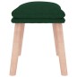 vidaXL Reposapiés de tela verde oscuro 45x29,5x35 cm vidaXL Reposapiés de tela verde oscuro 45x29,5x35 cm