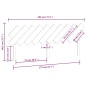 vidaXL Cabecero de cama madera maciza de pino blanco 196x3x80,5 cm