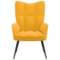 vidaXL Silla de relajación de terciopelo amarillo mostaza vidaXL Silla de relajación de terciopelo amarillo mostaza