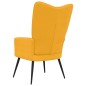 vidaXL Silla de relajación de terciopelo amarillo mostaza vidaXL Silla de relajación de terciopelo amarillo mostaza