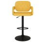 vidaXL Taburetes de cocina 2 unidades tela amarillo mostaza vidaXL Taburetes de cocina 2 unidades tela amarillo mostaza