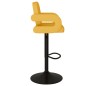 vidaXL Taburetes de cocina 2 unidades tela amarillo mostaza vidaXL Taburetes de cocina 2 unidades tela amarillo mostaza