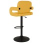 vidaXL Taburetes de cocina 2 unidades tela amarillo mostaza vidaXL Taburetes de cocina 2 unidades tela amarillo mostaza