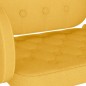 vidaXL Taburetes de cocina 2 unidades tela amarillo mostaza vidaXL Taburetes de cocina 2 unidades tela amarillo mostaza