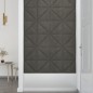 vidaXL Paneles de pared 12 uds terciopelo gris oscuro 30x30 cm 0,54 m²