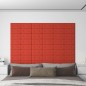 vidaXL Paneles de pared 12 uds cuero sintético rojo 30x15 cm 0,54 m² vidaXL Paneles de pared 12 uds cuero sintético rojo 30x15 cm 0,54 m²