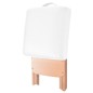 vidaXL Taburete de masaje plegable 12 cm grosor y 2 cabezales blanco vidaXL Taburete de masaje plegable 12 cm grosor y 2 cabezales blanco