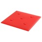 vidaXL Paneles de pared 12 uds cuero sintético rojo 30x30 cm 1,08 m² vidaXL Paneles de pared 12 uds cuero sintético rojo 30x30 cm 1,08 m²