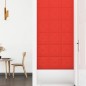 vidaXL Paneles de pared 12 uds cuero sintético rojo 30x30 cm 1,08 m² vidaXL Paneles de pared 12 uds cuero sintético rojo 30x30 cm 1,08 m²