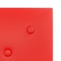 vidaXL Paneles de pared 12 uds cuero sintético rojo 30x30 cm 1,08 m² vidaXL Paneles de pared 12 uds cuero sintético rojo 30x30 cm 1,08 m²