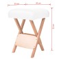 vidaXL Taburete de masaje plegable 12 cm grosor y 2 cabezales blanco vidaXL Taburete de masaje plegable 12 cm grosor y 2 cabezales blanco