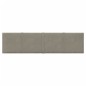 vidaXL Paneles de pared 12 uds terciopelo gris claro 60x15 cm 1,08 m²