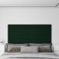 vidaXL Paneles de pared 12 uds terciopelo verde oscuro 90x15 cm 1,62m² vidaXL Paneles de pared 12 uds terciopelo verde oscuro 90x15 cm 1,62m²