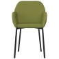 vidaXL Sillas de comedor 2 unidades terciopelo verde claro vidaXL Sillas de comedor 2 unidades terciopelo verde claro