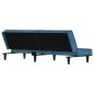 vidaXL Sofá cama de terciopelo azul vidaXL Sofá cama de terciopelo azul