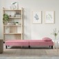 vidaXL Sofá cama terciopelo rosa vidaXL Sofá cama terciopelo rosa