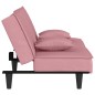 vidaXL Sofá cama terciopelo rosa vidaXL Sofá cama terciopelo rosa