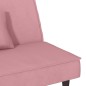 vidaXL Sofá cama terciopelo rosa vidaXL Sofá cama terciopelo rosa