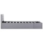 vidaXL Cama canapé hidráulica con almacenaje tela gris claro 90x200cm vidaXL Cama canapé hidráulica con almacenaje tela gris claro 90x200cm