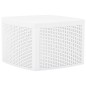 vidaXL Mesa auxiliar de plástico blanco 54x54x36,5 cm vidaXL Mesa auxiliar de plástico blanco 54x54x36,5 cm