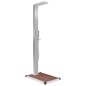 vidaXL Ducha de jardín con plato acero inoxidable WPC vidaXL Ducha de jardín con plato acero inoxidable WPC