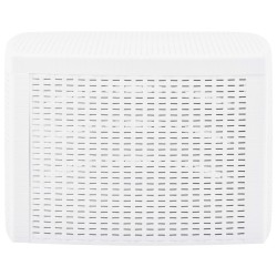 vidaXL Mesa auxiliar de plástico blanco 54x54x36,5 cm