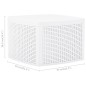 vidaXL Mesa auxiliar de plástico blanco 54x54x36,5 cm vidaXL Mesa auxiliar de plástico blanco 54x54x36,5 cm