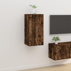 vidaXL Mueble para TV de pared roble ahumado 40x34,5x80 cm