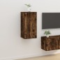 vidaXL Mueble para TV de pared roble ahumado 40x34,5x80 cm
