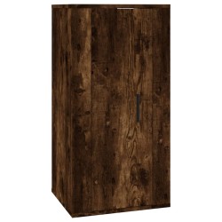 vidaXL Mueble para TV de pared roble ahumado 40x34,5x80 cm