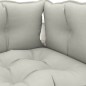vidaXL Set muebles de palés de jardín 4 pzas madera cojines gris taupe vidaXL Set muebles de palés de jardín 4 pzas madera cojines gris taupe