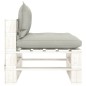 vidaXL Set muebles de palés de jardín 4 pzas madera cojines gris taupe vidaXL Set muebles de palés de jardín 4 pzas madera cojines gris taupe