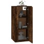 vidaXL Mueble para TV de pared roble ahumado 40x34,5x80 cm