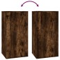 vidaXL Mueble para TV de pared roble ahumado 40x34,5x80 cm