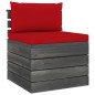 vidaXL Muebles de jardín de palets 4 piezas cojines madera maciza pino vidaXL Muebles de jardín de palets 4 piezas cojines madera maciza pino