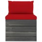 vidaXL Muebles de jardín de palets 4 piezas cojines madera maciza pino vidaXL Muebles de jardín de palets 4 piezas cojines madera maciza pino