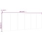 vidaXL Cabecero de cama pared madera contrachapada negro 240x1,5x80cm vidaXL Cabecero de cama pared madera contrachapada negro 240x1,5x80cm